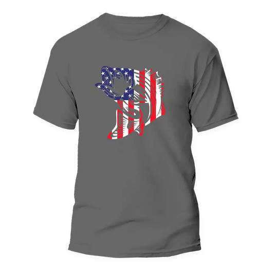 American Flag Fish Men's T-Shirt