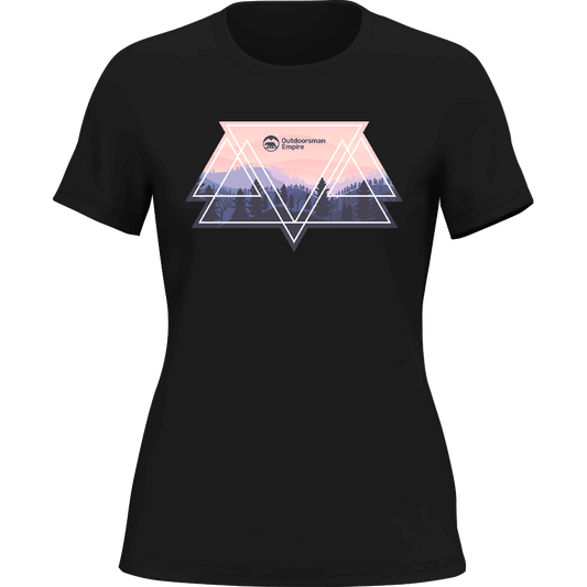 Geometric Mountains T-Shirt Women's