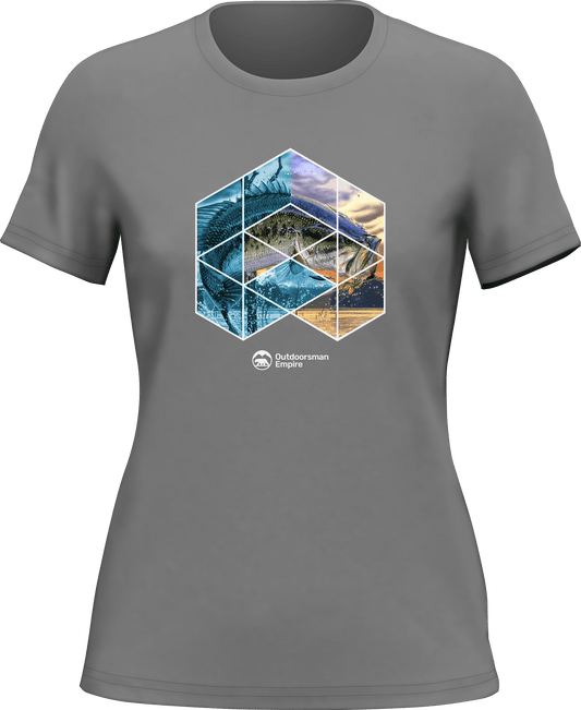 Geometric Fish T-Shirt Women's