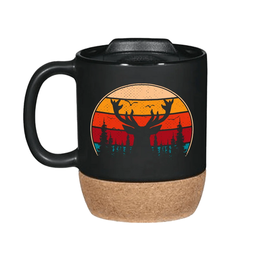 Deer Color 15oz Cork Mug